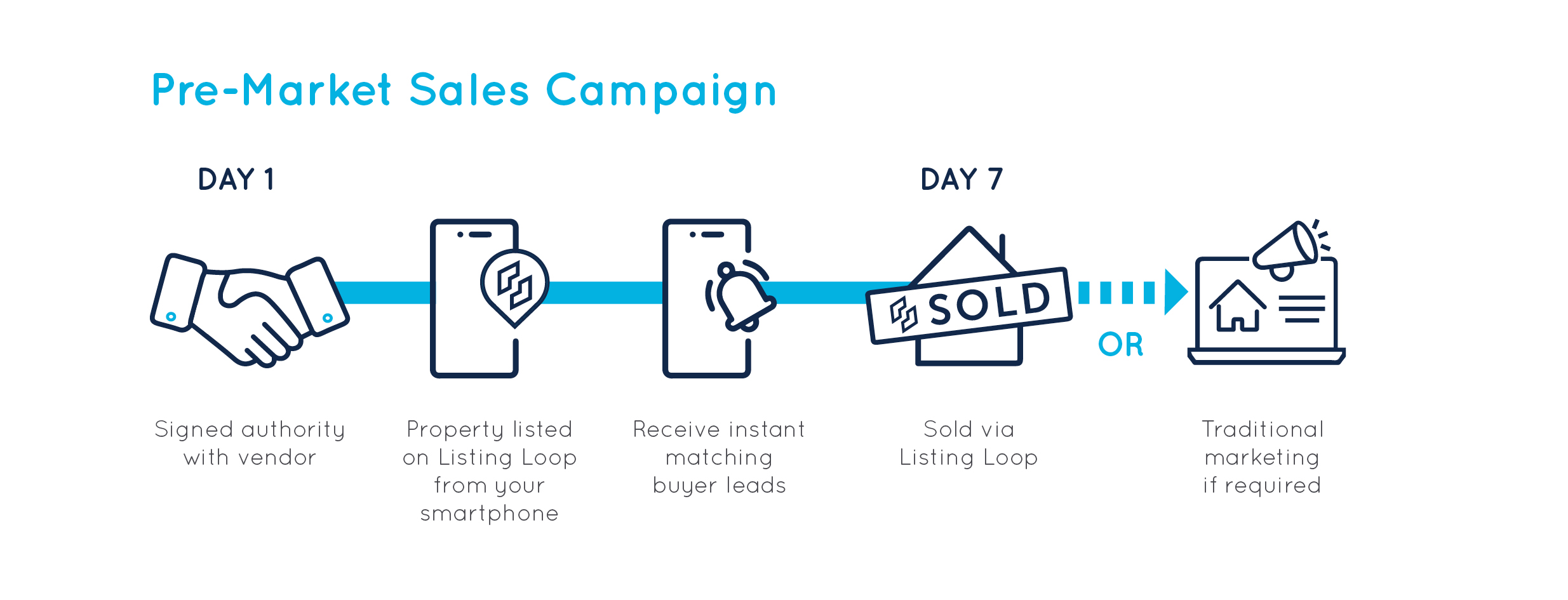 Pre market sales campaign flowchart