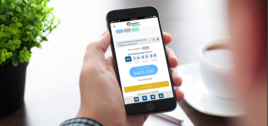 Openn negotiation app in action