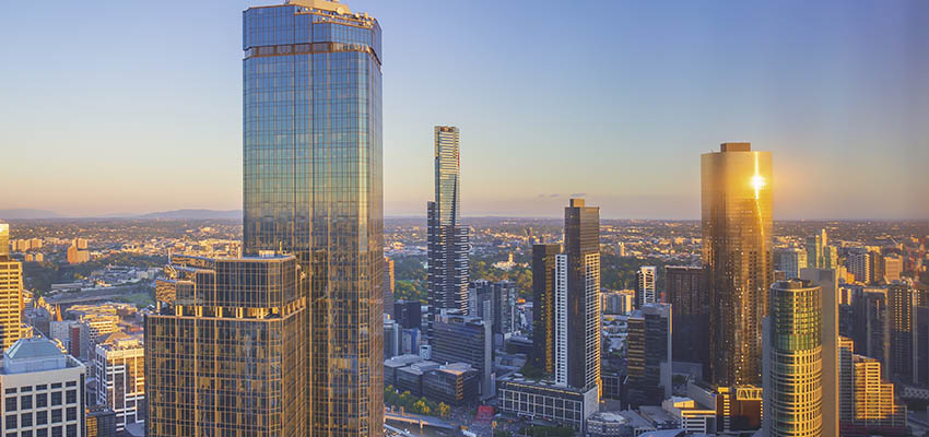 Melbourne new CBD aerial reb