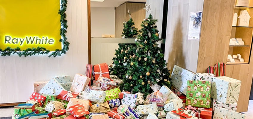 Gifts stacked high at Ray White