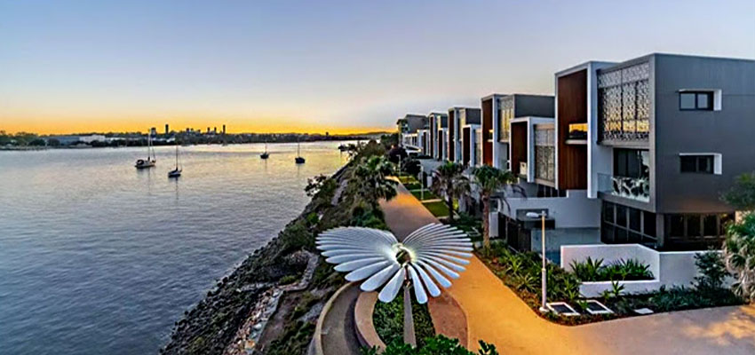 Luxury home along Brisbane River